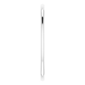 14K White 1 mm Half Round Comfort Fit Band Size 6.5 - BN & CO JEWELRY