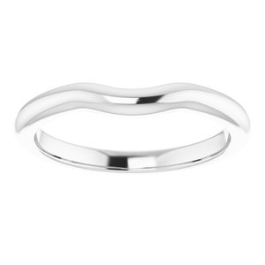 14K White Band for 5.5 mm Round Ring - BN & CO JEWELRY