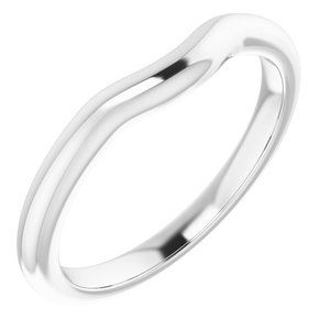 14K White Band for 5.5 mm Round Ring - BN & CO JEWELRY