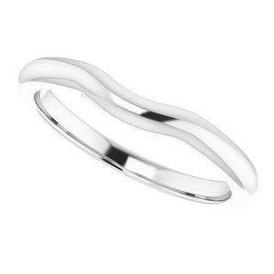 14K White Band for 5.2 mm Round Ring - BN & CO JEWELRY