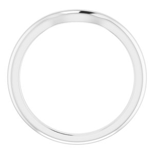 14K White Band for 5.5 mm Round Ring - BN & CO JEWELRY
