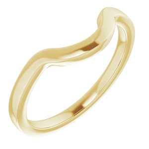 14K Yellow Band for 10x8 mm Oval Ring - BN & CO JEWELRY