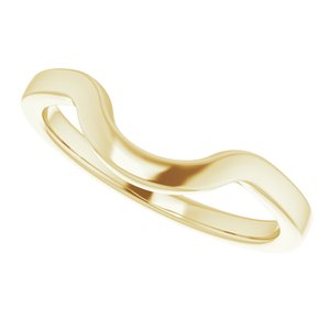 14K Yellow Band for 10x8 mm Oval Ring - BN & CO JEWELRY
