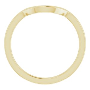 14K Yellow Band for 10x8 mm Oval Ring - BN & CO JEWELRY