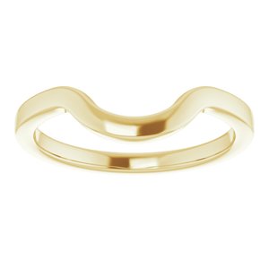 14K Yellow Band for 10x8 mm Oval Ring - BN & CO JEWELRY