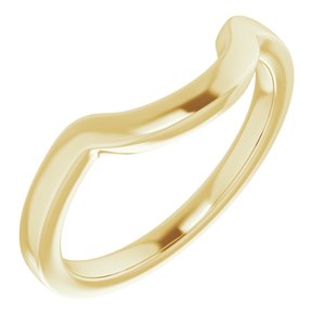 14K Yellow Band for 10 mm Round Ring - BN & CO JEWELRY
