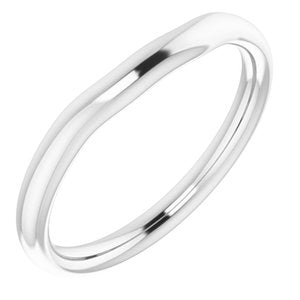 14K White Band for 6x4 mm Oval Ring - BN & CO JEWELRY