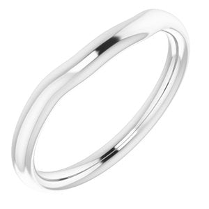 14K White Band for 7x5 mm Oval Ring - BN & CO JEWELRY