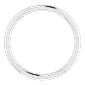 14K White Band for 7x5 mm Oval Ring - BN & CO JEWELRY