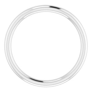 14K White Band for 6x4 mm Oval Ring - BN & CO JEWELRY