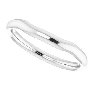 14K White Band for 7x5 mm Oval Ring - BN & CO JEWELRY