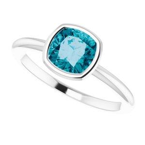 14K White Natural London Blue Topaz Ring - BN & CO JEWELRY