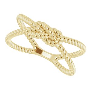 14K Yellow Rope Knot Ring - BN & CO JEWELRY