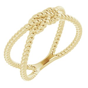 14K Yellow Rope Knot Ring - BN & CO JEWELRY