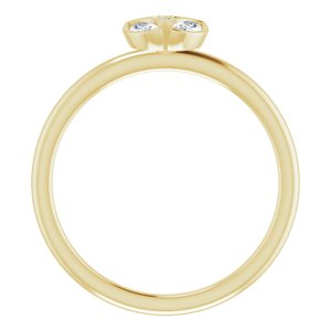14K Yellow 1/5 CTW Diamond Ring - BN & CO JEWELRY