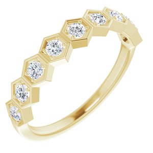 14K Yellow 1/3 CTW Natural Diamond Stackable Ring - BN & CO JEWELRY