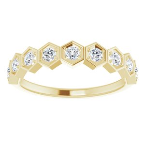 14K Yellow 1/3 CTW Natural Diamond Stackable Ring - BN & CO JEWELRY
