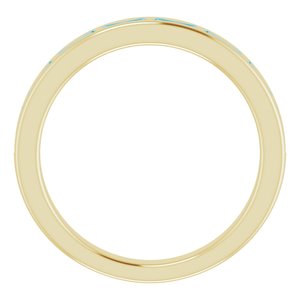 14K Yellow Natural London Blue Topaz Ring - BN & CO JEWELRY