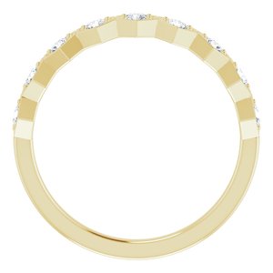 14K Yellow 1/3 CTW Natural Diamond Stackable Ring - BN & CO JEWELRY