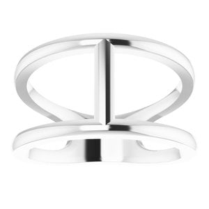 Sterling Silver 11.3 mm Negative Space Ring - BN & CO JEWELRY