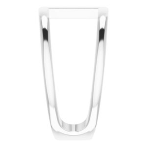 Sterling Silver 11.3 mm Negative Space Ring - BN & CO JEWELRY