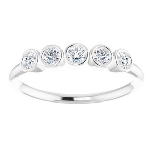 Platinum 1/3 CTW Diamond Ring - BN & CO JEWELRY