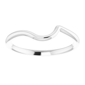 14K White Band for 5.8 mm and 6.5 mm Engagement Ring - BN & CO JEWELRY