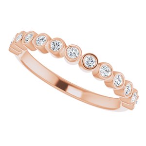 14K Rose 1/4 CTW Diamond Ring - BN & CO JEWELRY