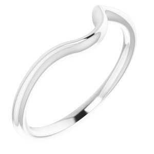 14K White Band for 5.8 mm and 6.5 mm Engagement Ring - BN & CO JEWELRY