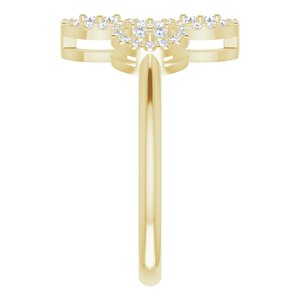 14K Yellow 1/2 CTW Diamond Clover Ring - BN & CO JEWELRY