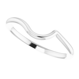 14K White Band for 5.8 mm and 6.5 mm Engagement Ring - BN & CO JEWELRY