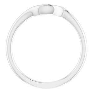 14K White Band for 5.8 mm and 6.5 mm Engagement Ring - BN & CO JEWELRY