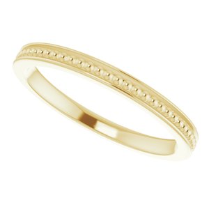 14K Yellow Stackable Bead Ring Size 6 - BN & CO JEWELRY