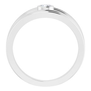 Sterling Silver 1/8 CTW Diamond Ring - BN & CO JEWELRY