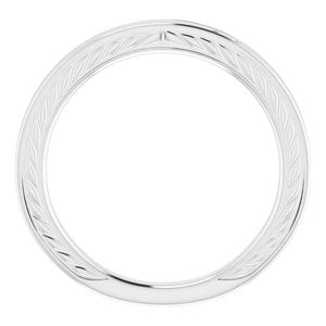 Platinum Vintage-Inspired Band - BN & CO JEWELRY