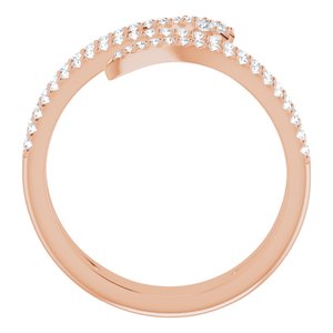 14K Rose 1/3 CTW Diamond Snake Ring - BN & CO JEWELRY