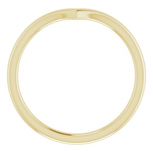 14K Yellow V Contour Band - BN & CO JEWELRY