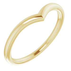 14K Yellow V Contour Band - BN & CO JEWELRY