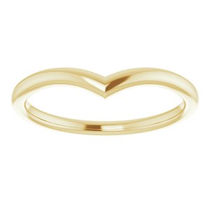 14K Yellow V Contour Band - BN & CO JEWELRY