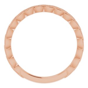 14K Rose .08 CTW Natural Diamond Anniversary Band - BN & CO JEWELRY