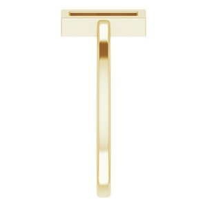 14K Yellow Bar Ring - BN & CO JEWELRY