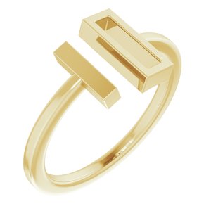 14K Yellow Bar Ring - BN & CO JEWELRY
