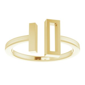 14K Yellow Bar Ring - BN & CO JEWELRY