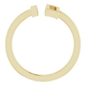 14K Yellow Bar Ring - BN & CO JEWELRY