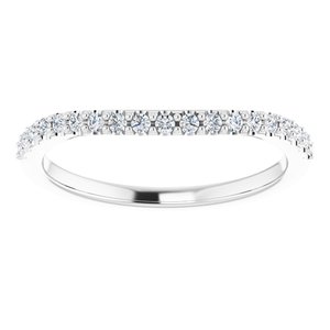 14K White 1/6 CTW Complete Matching Band - BN & CO JEWELRY