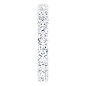 Platinum 2 1/8 CTW Natural Diamond Eternity Band Size 6.5 - BN & CO JEWELRY
