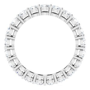 Platinum 2 1/8 CTW Natural Diamond Eternity Band Size 6.5 - BN & CO JEWELRY