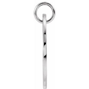 Sterling Silver Pierced Heart 15 mm Disc Pendant - BN & CO JEWELRY