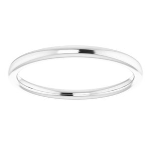 14K White Wedding Band - BN & CO JEWELRY