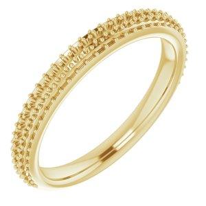 10K Yellow Band for 9 mm Round Ring - BN & CO JEWELRY